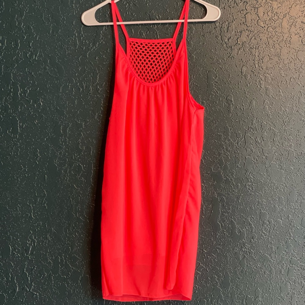 Neon Orange Sun Dress